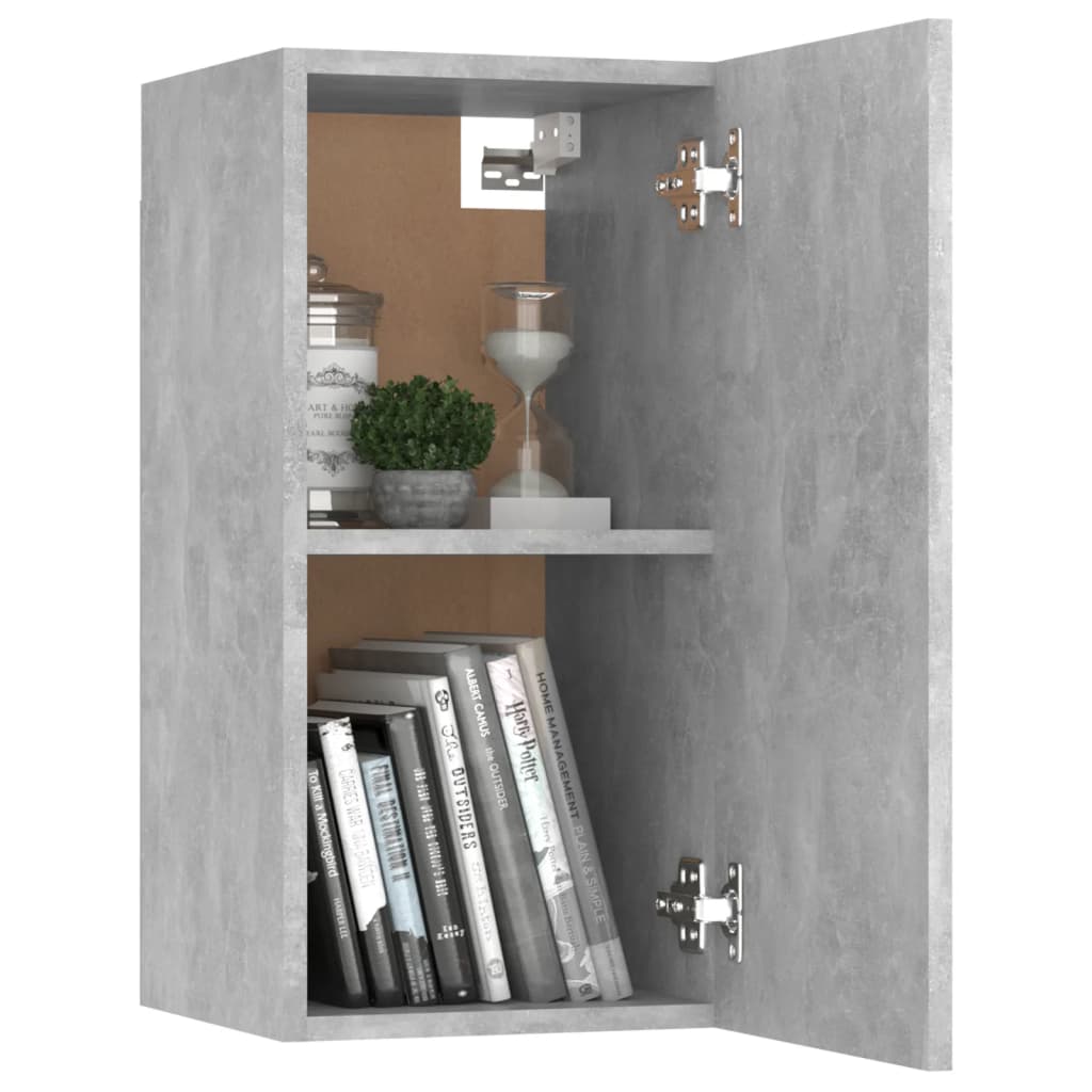 Mobili TV Grigio Cemento 2 pz 30,5x30x60 cm in Truciolato 803335