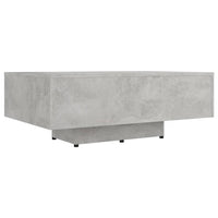 Tavolino da Caffè Grigio Cemento 85x55x31 cm in Truciolato 803384