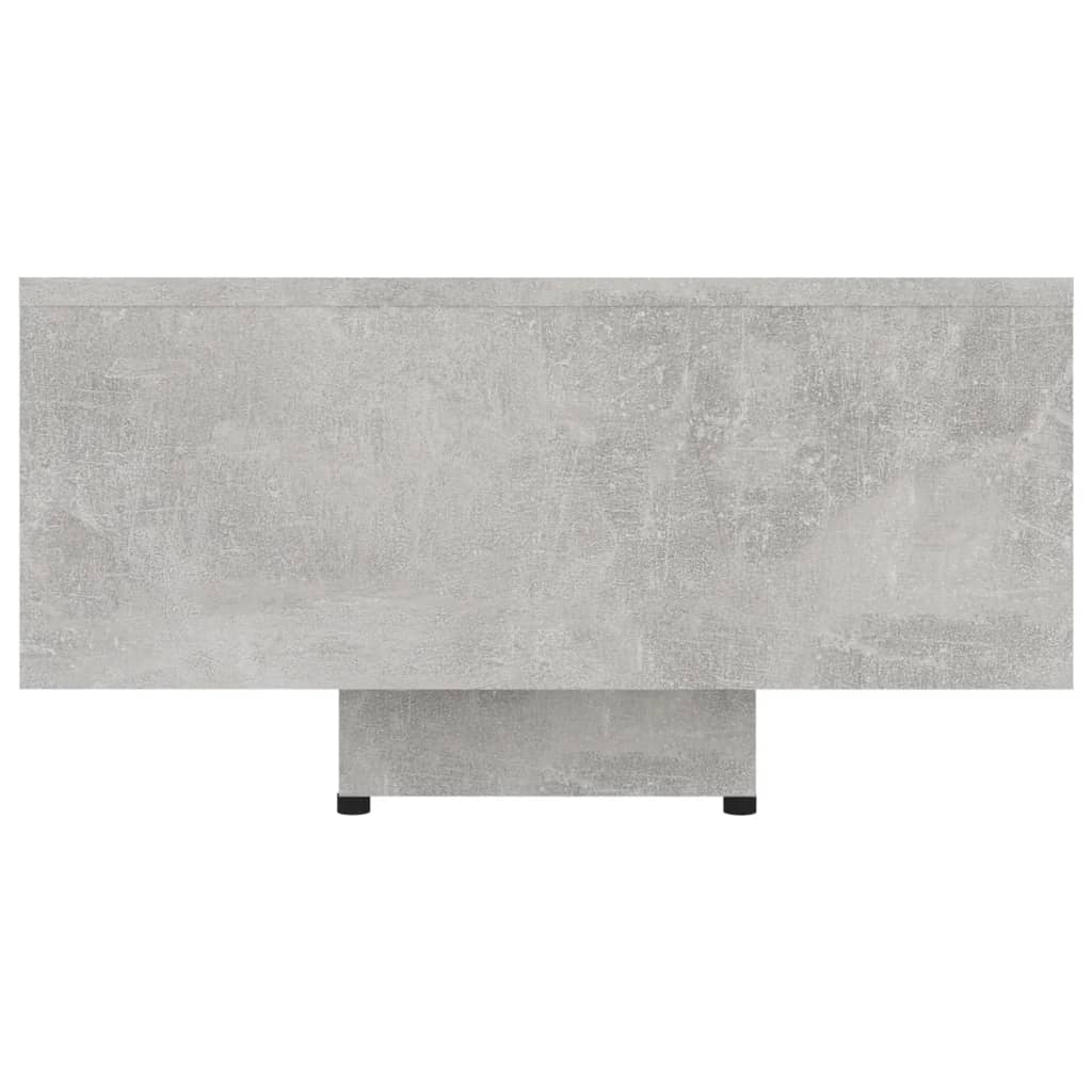 Tavolino da Caffè Grigio Cemento 85x55x31 cm in Truciolato 803384