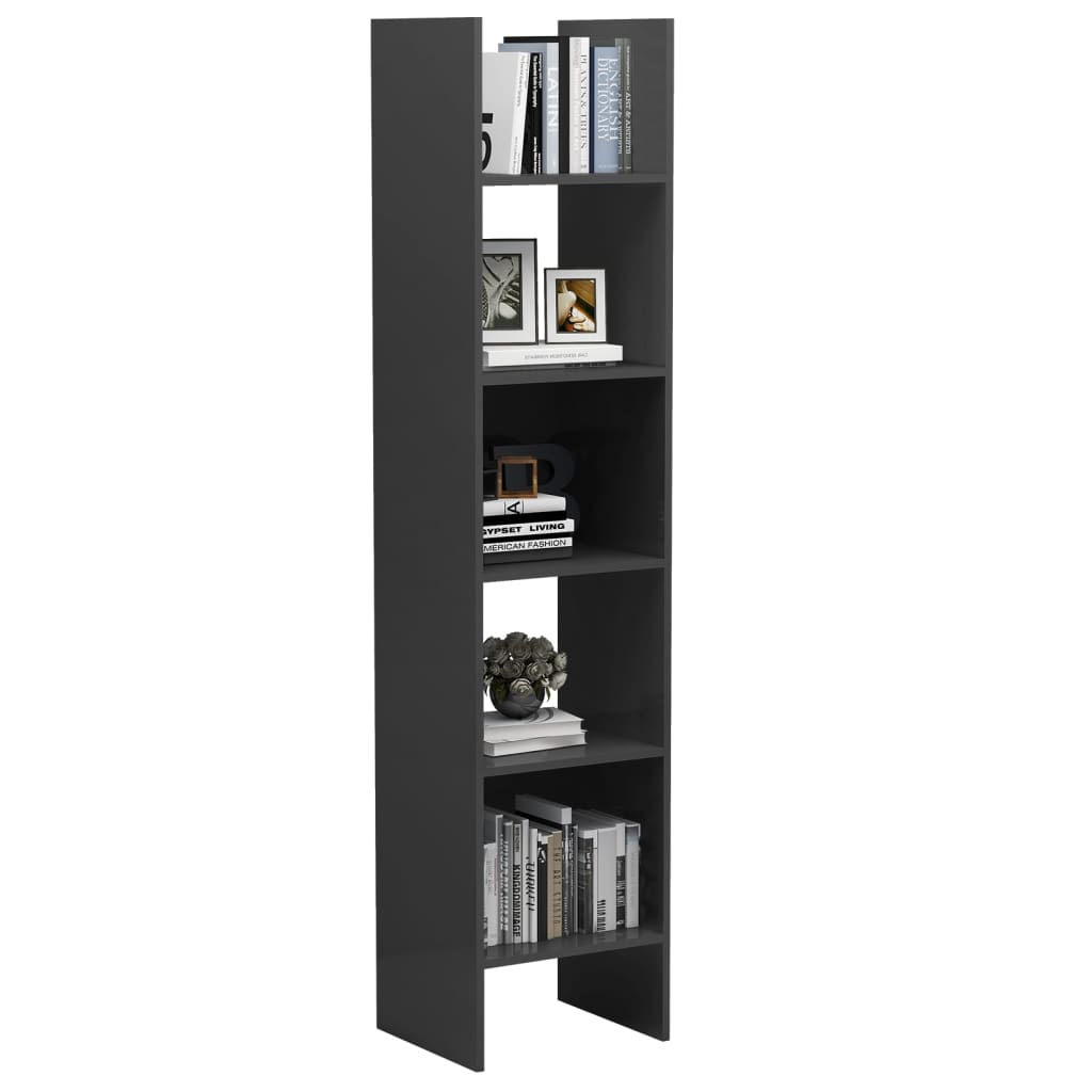 Libreria Grigia 40x35x180 cm in Truciolato