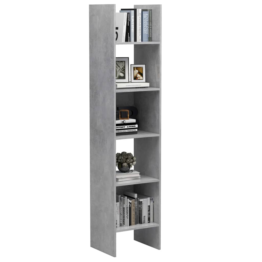 Libreria Grigio Cemento 40x35x180 cm in Truciolato cod mxl 59239