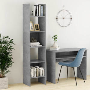 Libreria Grigio Cemento 40x35x180 cm in Truciolato cod mxl 59239