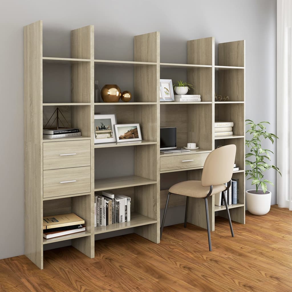 Libreria Rovere Sonoma 60x35x180 cm in Truciolato cod 11373