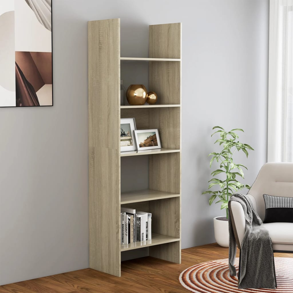 Libreria Rovere Sonoma 60x35x180 cm in Truciolato cod mxl 61620