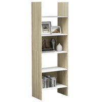 Libreria Bianco e Rovere Sonoma 60x35x180 cm in Truciolato cod mxl 63942