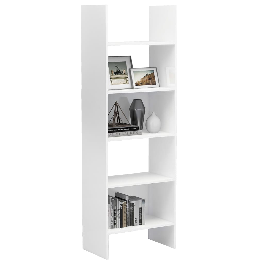 Libreria Bianco Lucido 60x35x180 cm in Truciolato cod mxl 9543