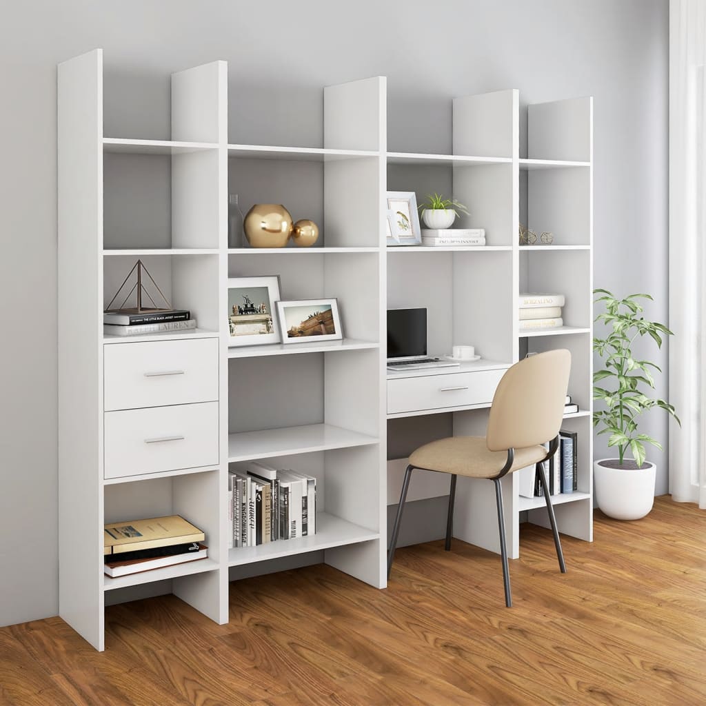 Libreria Bianca 40x35x180 cm in Truciolato cod mxl 55473