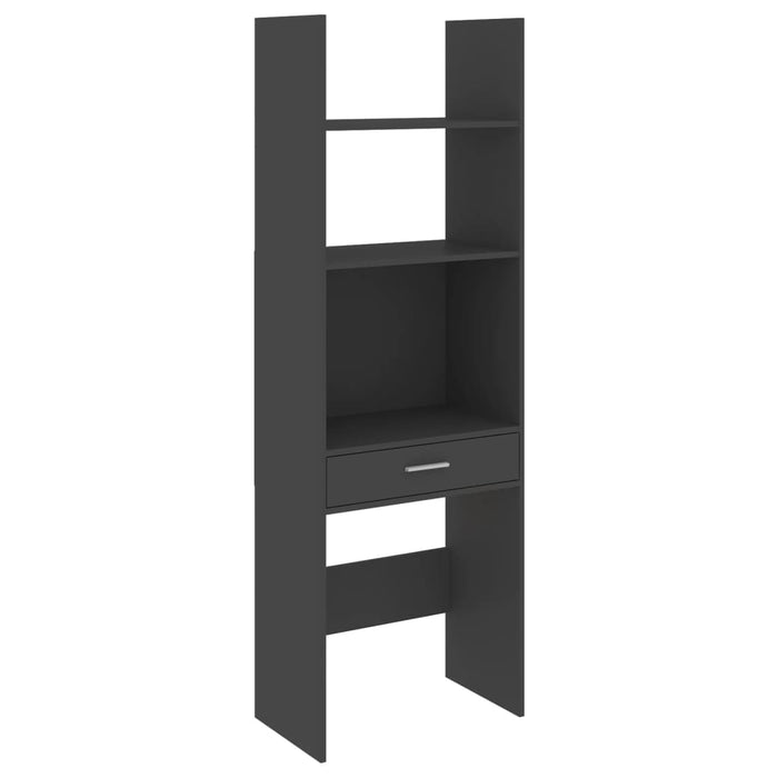 Libreria Grigia 60x35x180 cm in Truciolato cod mxl 25358