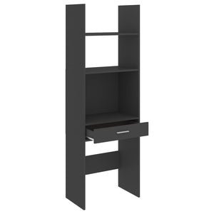 Libreria Grigia 60x35x180 cm in Truciolato cod mxl 25358