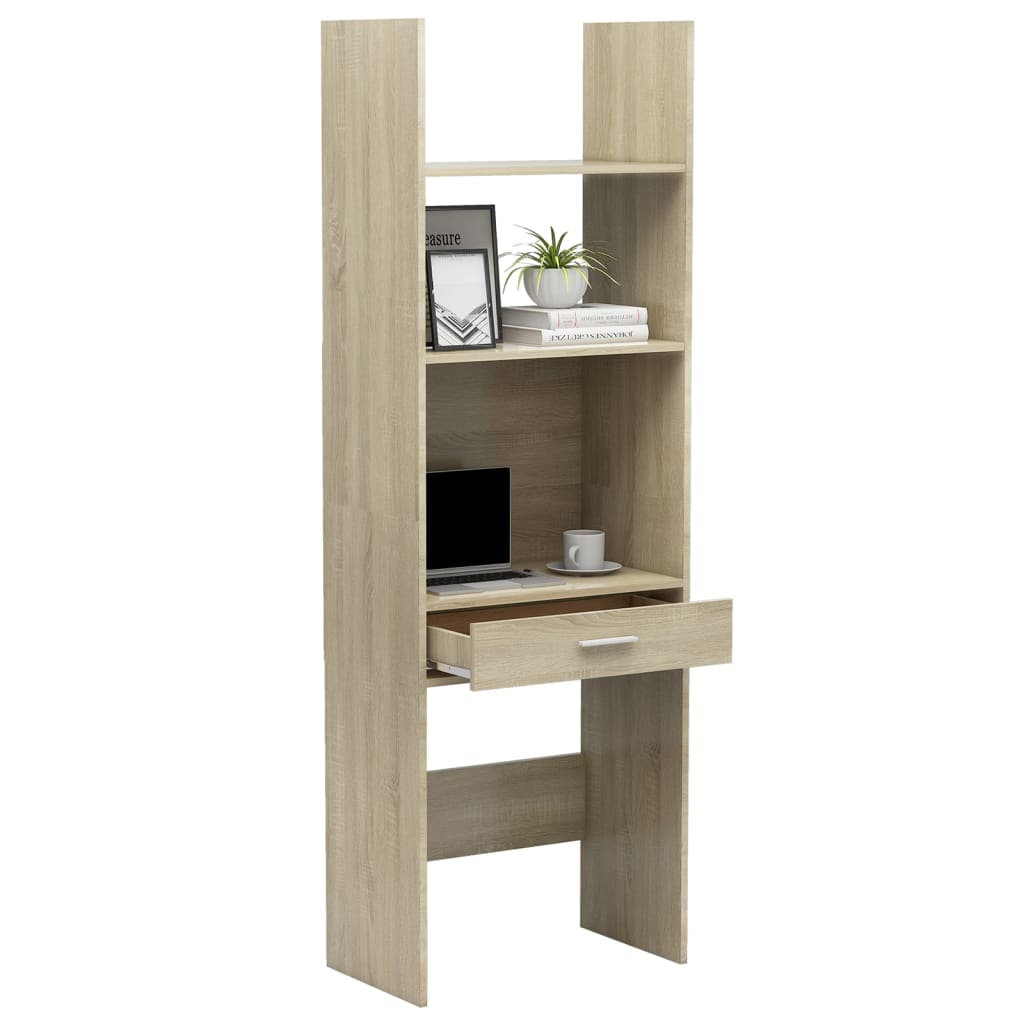 Libreria Rovere Sonoma 60x35x180 cm in Legno Multistrato 803428