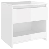 Comodino Bianco Lucido 40x30x39 cm in Truciolato cod mxl 42050