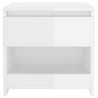 Comodino Bianco Lucido 40x30x39 cm in Truciolato cod mxl 42050