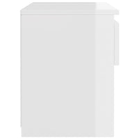 Comodino Bianco Lucido 40x30x39 cm in Truciolato cod mxl 42050