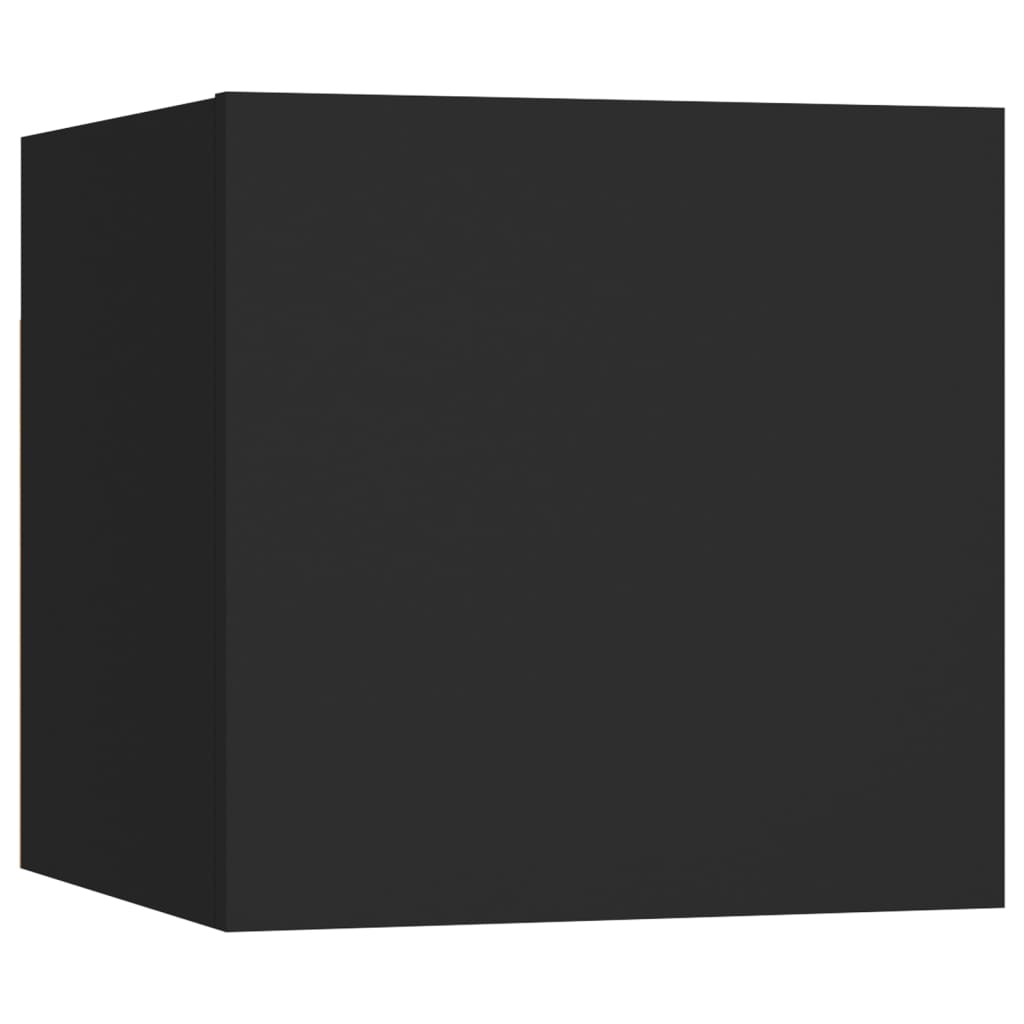 Armadietto a Parete per TV Nero 30,5x30x30 cm cod mxl 15071