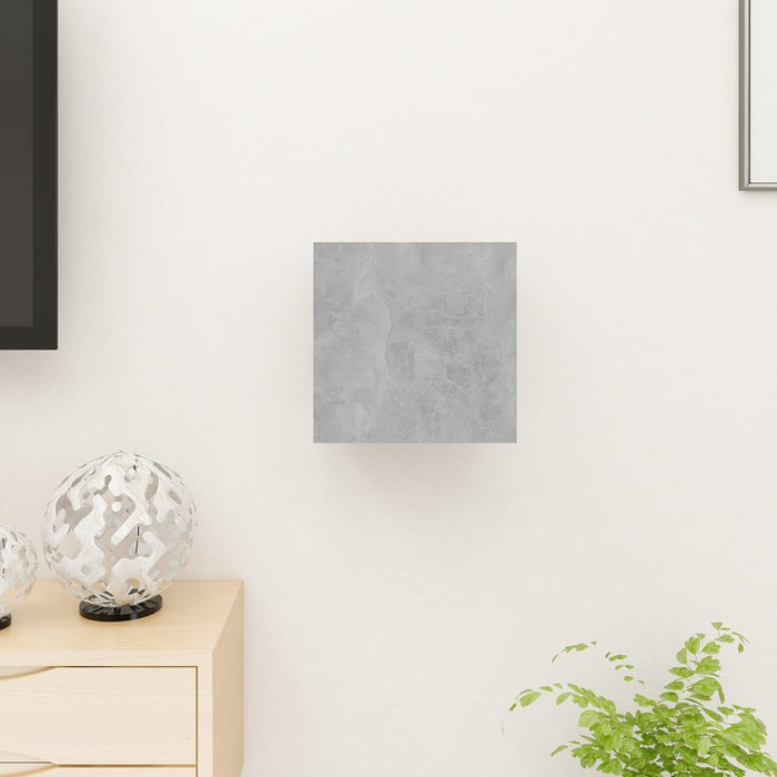 Armadietto a Parete per TV Grigio Cemento 30,5x30x30 cm cod mxl 15840