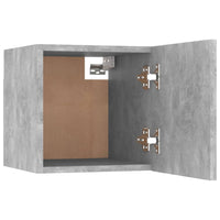 Mobili Porta TV a Parete 4pz Grigio Cemento 30,5x30x30 cm 804495