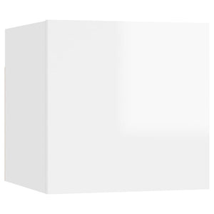 Armadietto a Parete per TV Bianco Lucido 30,5x30x30 cm cod mxl 13490