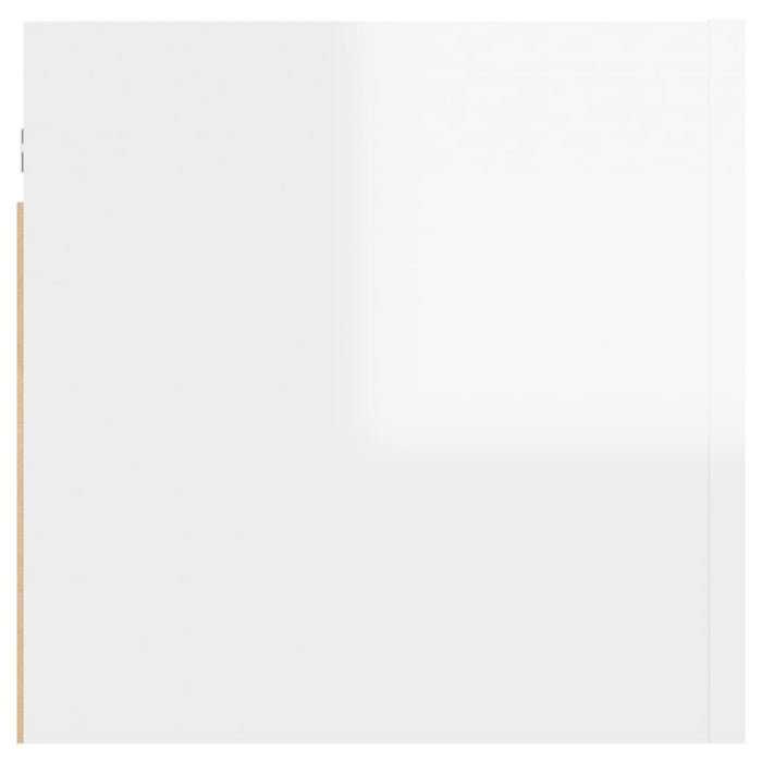 Armadietti a Parete per TV 2 pz Bianco Lucido 30,5x30x30 cm cod mxl 61165