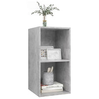 Armadietto a Parete per TV Grigio Cemento 37x37x72cm Truciolato cod mxl 16091