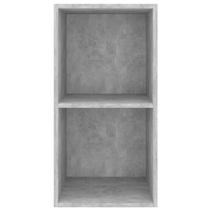 Armadietto a Parete per TV Grigio Cemento 37x37x72cm Truciolato 805475