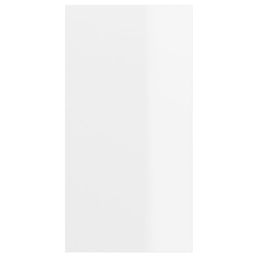 Armadietto da Parete per TV Bianco Lucido 37x37x72cm Truciolato 805477