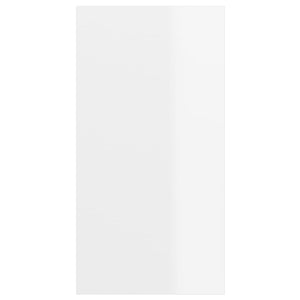 Armadietto da Parete per TV Bianco Lucido 37x37x72cm Truciolato 805477