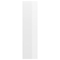 Armadietto a Muro per TV Bianco Lucido 37x37x142,5cm Truciolato cod mxl 22844