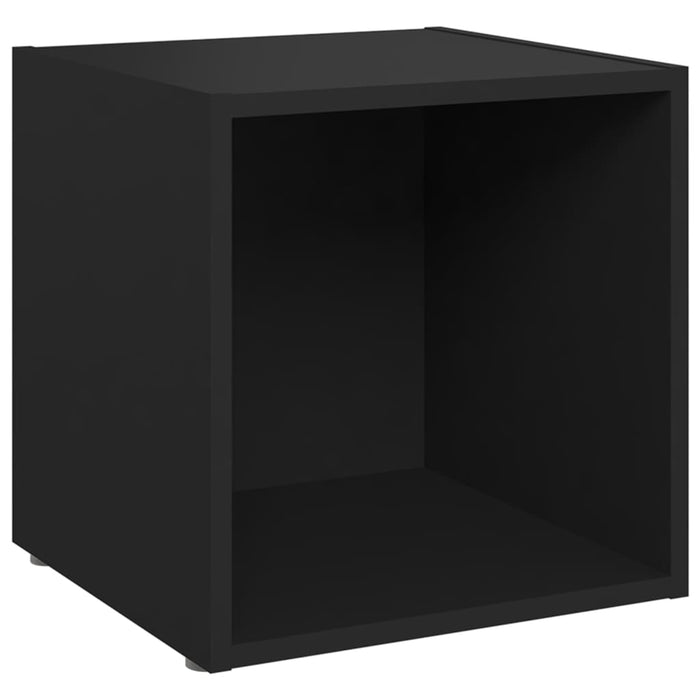 Mobile Porta TV Nero 37x35x37 cm in Legno Multistrato 805501