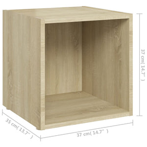 Mobile Porta TV Rovere Sonoma 37x35x37 cm in Legno Multistrato 805507