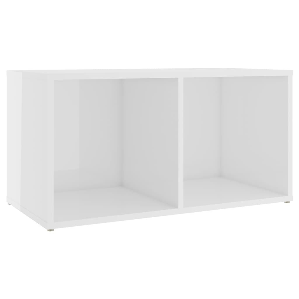 Mobile Porta TV Bianco Lucido 72x35x36,5 cm in Truciolato cod mxl 12582