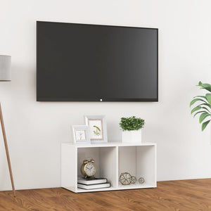 Mobile Porta TV Bianco Lucido 72x35x36,5 cm in Truciolato cod mxl 12582