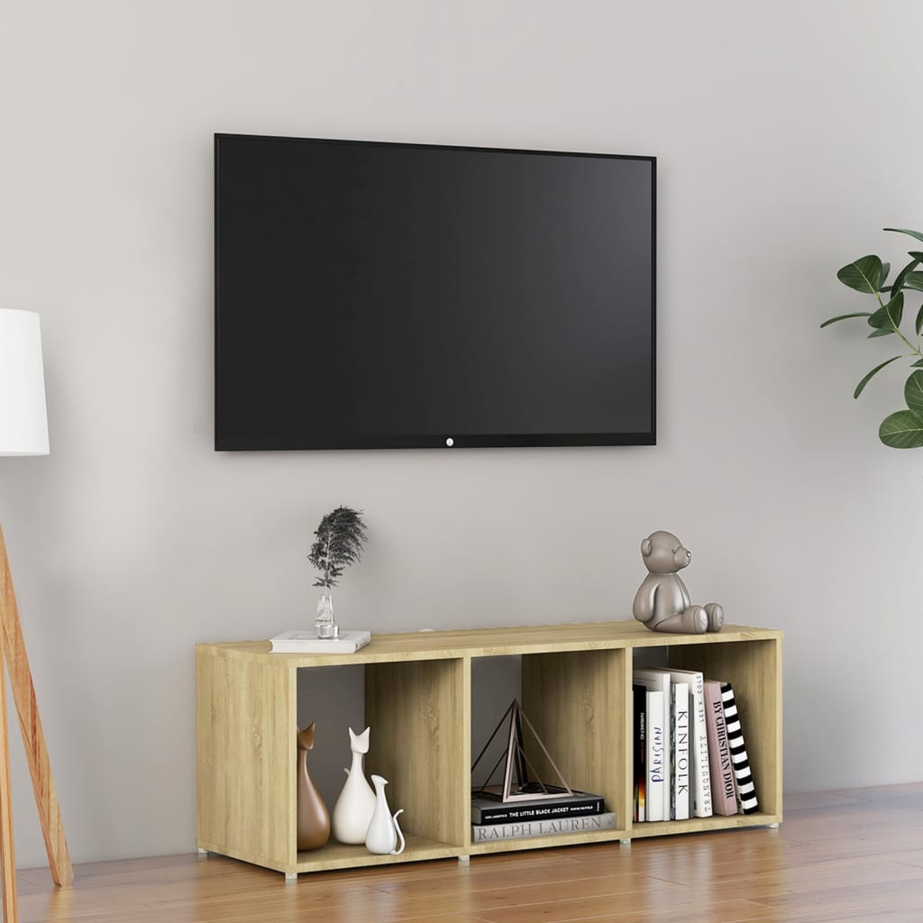 Mobile Porta TV Rovere Sonoma 107x35x37 cm in Legno Multistrato 805537