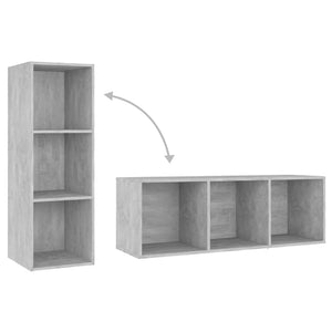 Mobile Porta TV Grigio Cemento 107x35x37 cm Legno Multistrato 805538