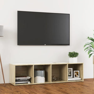 Mobile Porta TV Rovere Sonoma 142,5x35x36,5cm Legno Multistrato 805546