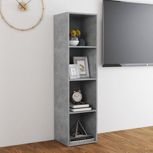 Mobile TV Grigio Cemento 142,5x35x36,5 cm in Legno Multistrato 805547