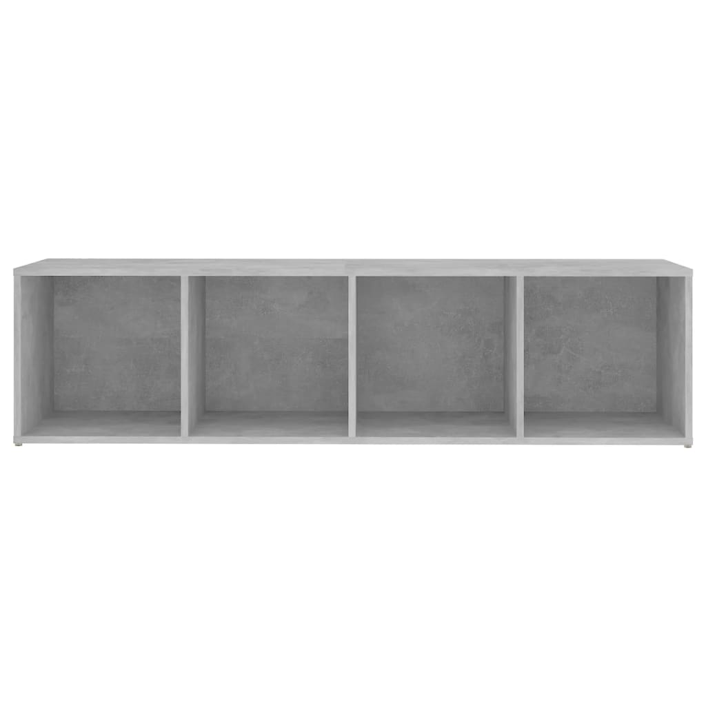 Mobile TV Grigio Cemento 142,5x35x36,5 cm in Legno Multistrato 805547