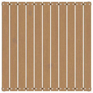 Poggiapiedi da Giardino 70x70x30 cm Marrone Miele Massello Pino cod mxl 39526