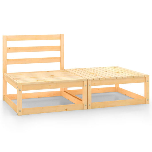 Set Divani da Giardino 2 pz in Legno Massello di Pino cod mxl 39313