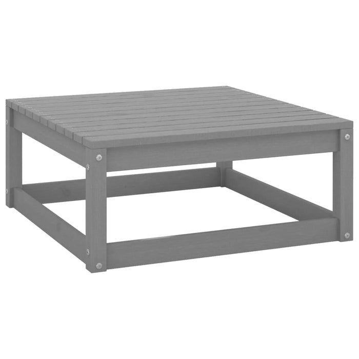 Set Divani da Giardino 3 pz Grigio in Legno Massello di Pino 805712