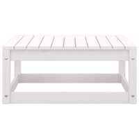 Set Divani da Giardino 2 pz Cuscini Legno Massello Pino Bianco 805756