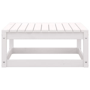 Set Divani da Giardino 2 pz Cuscini Legno Massello Pino Bianco 805756