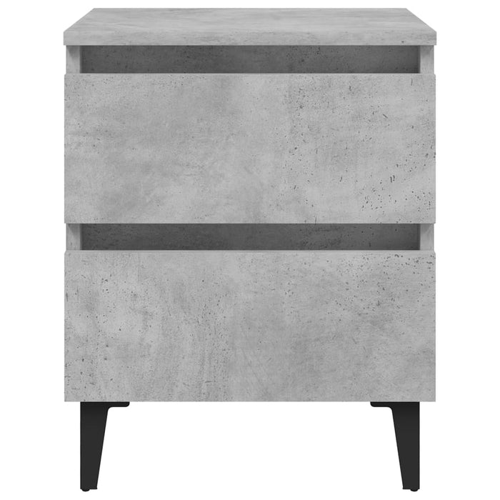 Comodino Grigio Calcestruzzo 40x35x50 cm in Truciolato 805877