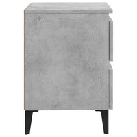 Comodino Grigio Calcestruzzo 40x35x50 cm in Truciolato 805877