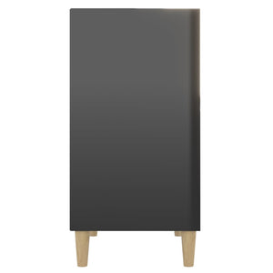 Credenza Nero Lucido 57x35x70 cm in Truciolato cod mxl 13392