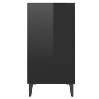 Credenza Nero Lucido 57x35x70 cm in Truciolato