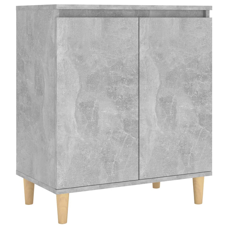 Credenza e Gambe in Legno Grigio Cemento 60x35x70cm Truciolato