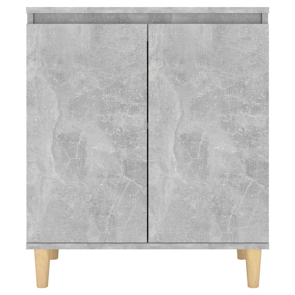 Credenza e Gambe in Legno Grigio Cemento 60x35x70cm Truciolato 806071