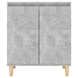 Credenza e Gambe in Legno Grigio Cemento 60x35x70cm Truciolato 806071