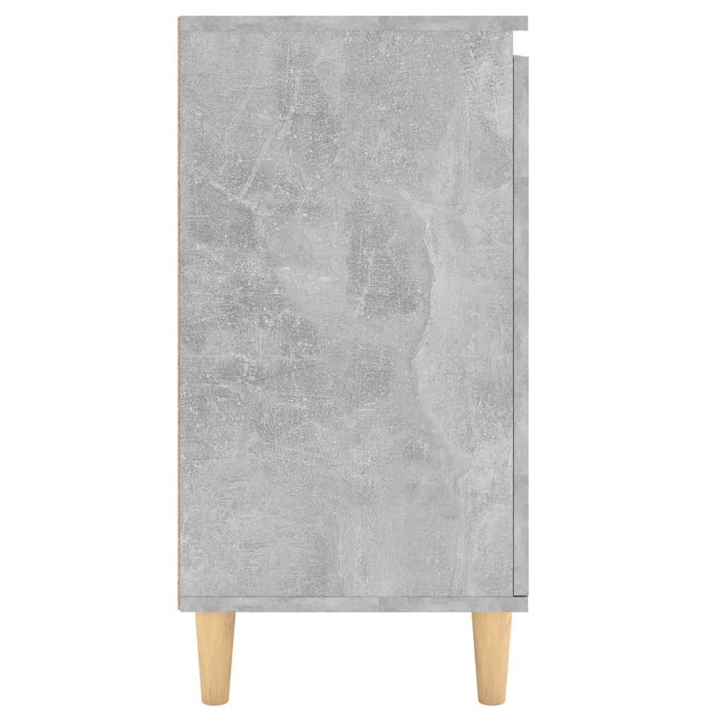 Credenza e Gambe in Legno Grigio Cemento 60x35x70cm Truciolato