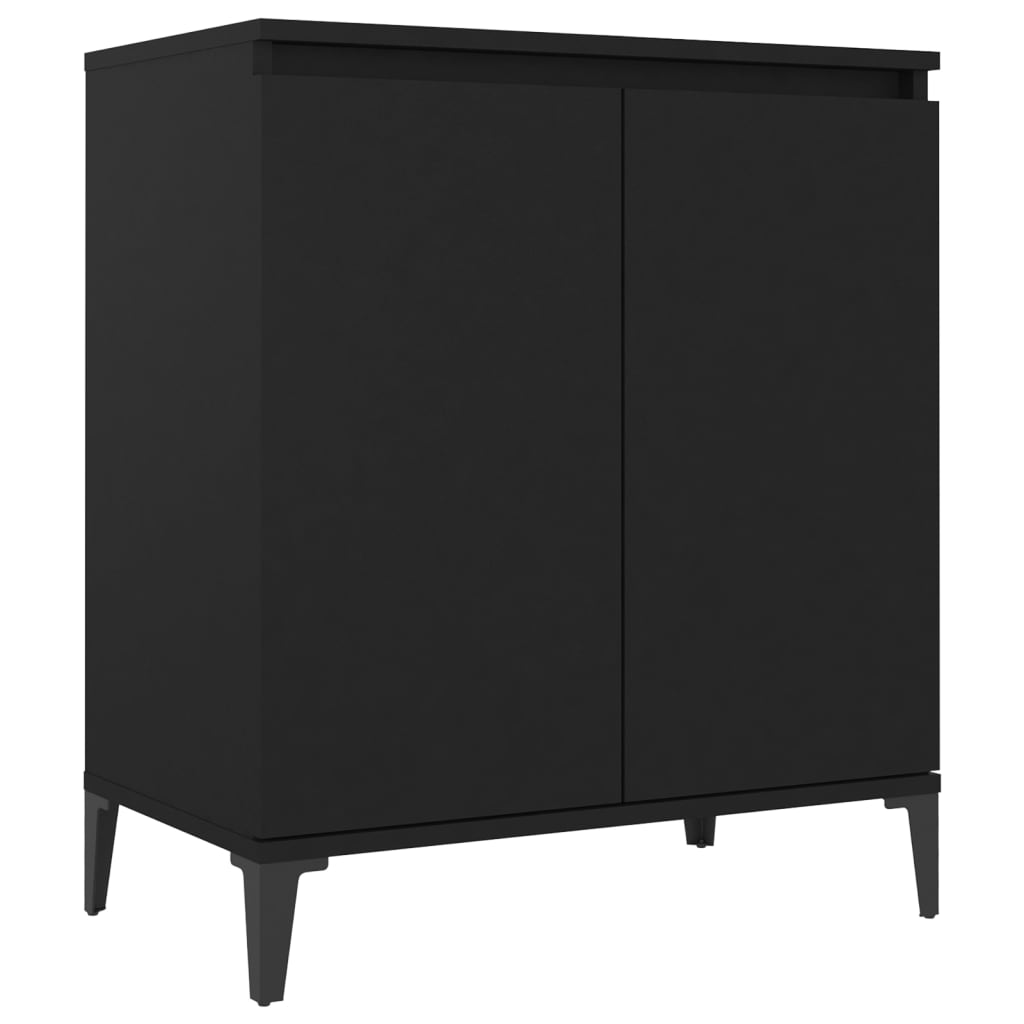 Credenza Nera 60x35x70 cm in Legno Multistrato 806077